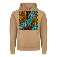 Vintage Camel tiger turquoise glitter and stars seamless pattern Vintage Hoodie - BundleAndBundleShop