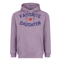 Lavender womens favorite daughter heart distressed vintage faded classic t shir Heavyweight Hoodie - linhVisuals