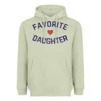 Matcha womens favorite daughter heart distressed vintage faded classic t shir Heavyweight Hoodie - linhVisuals