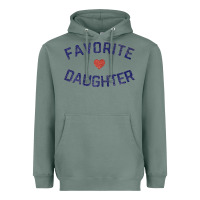 Sage womens favorite daughter heart distressed vintage faded classic t shir Heavyweight Hoodie - linhVisuals