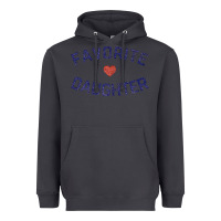 Smoke womens favorite daughter heart distressed vintage faded classic t shir Heavyweight Hoodie - linhVisuals