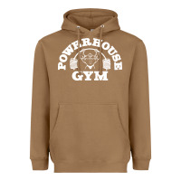 Toasted Coconut POWERHOUSE GYM POPULAR Heavyweight Hoodie - linhVisuals