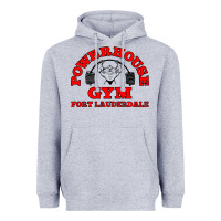 Heather Grey POWERHOUSE GYM CLASSIC Heavyweight Hoodie - linhVisuals