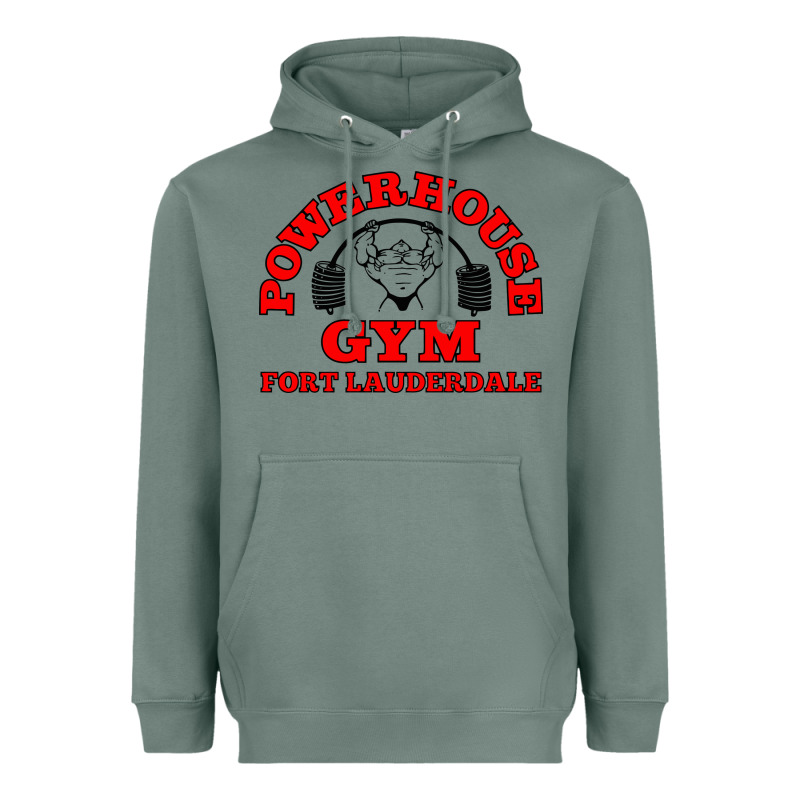 Powerhouse Gym Classic Heavyweight Hoodie by linhVisuals | Teevron