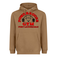 Toasted Coconut POWERHOUSE GYM CLASSIC Heavyweight Hoodie - linhVisuals