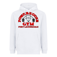 White POWERHOUSE GYM CLASSIC Heavyweight Hoodie - linhVisuals