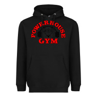 Black POWERHOUSE GYM VINTAGE SPORT Heavyweight Hoodie - linhVisuals