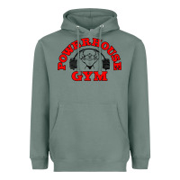 Sage POWERHOUSE GYM VINTAGE SPORT Heavyweight Hoodie - linhVisuals
