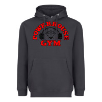 Smoke POWERHOUSE GYM VINTAGE SPORT Heavyweight Hoodie - linhVisuals