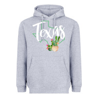 Heather Grey texas state map pride cactus vintage texas sweatshirt Heavyweight Hoodie - linhVisuals