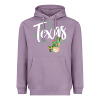 Lavender texas state map pride cactus vintage texas sweatshirt Heavyweight Hoodie - linhVisuals
