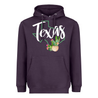 Plum texas state map pride cactus vintage texas sweatshirt Heavyweight Hoodie - linhVisuals