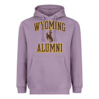 Lavender wyoming cowboys apparel alumni classic arch long sleeve t shirt Heavyweight Hoodie - linhVisuals