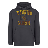 Smoke wyoming cowboys apparel alumni classic arch long sleeve t shirt Heavyweight Hoodie - linhVisuals