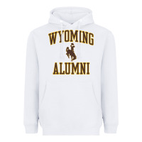 White wyoming cowboys apparel alumni classic arch long sleeve t shirt Heavyweight Hoodie - linhVisuals