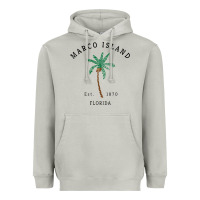 Moon Dust womens marco island florida colorful palm tree retro novelty art v nec Heavyweight Hoodie - linhVisuals