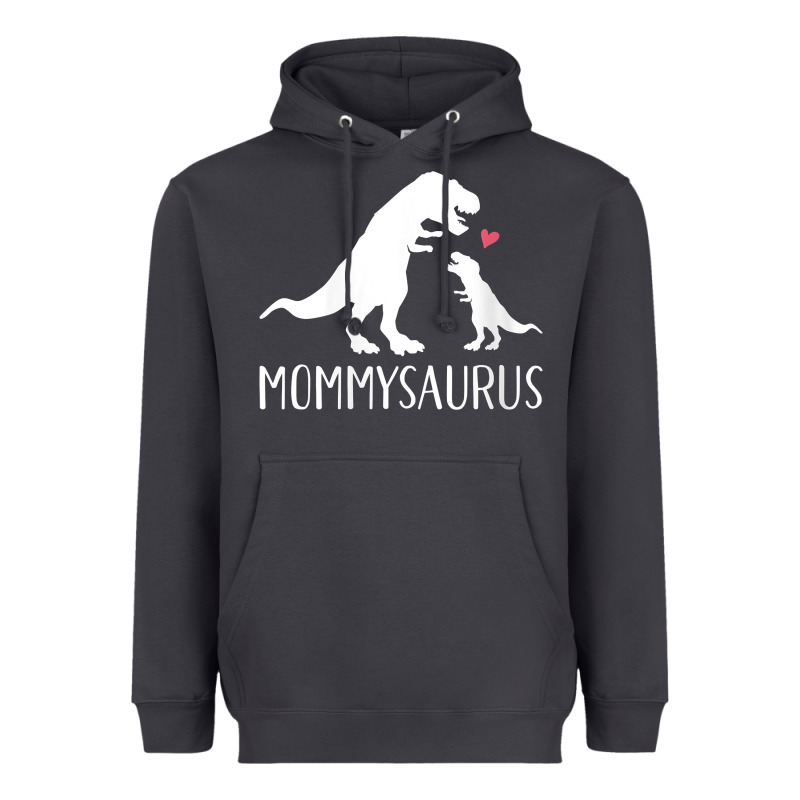 Womens Mommysaurus Mom And Baby Dinosaur V Neck T Shirt Heavyweight Hoodie by linhVisuals | Teevron