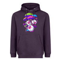 Psychedelic Mushroom Hippie Magic Fungus Shrooms Trance Rave T Shirt Heavyweight Hoodie | Teevron