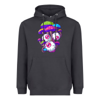 Smoke psychedelic mushroom hippie magic fungus shrooms trance rave t shirt Heavyweight Hoodie - linhVisuals