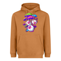 Meerkat psychedelic mushroom hippie magic fungus shrooms trance rave t shirt Heavyweight Hoodie - linhVisuals