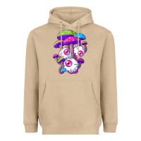 Mushroom psychedelic mushroom hippie magic fungus shrooms trance rave t shirt Heavyweight Hoodie - linhVisuals