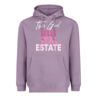 Lavender this girl sells real estate realtor real estate agent broker t shirt Heavyweight Hoodie - linhVisuals