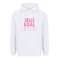White this girl sells real estate realtor real estate agent broker t shirt Heavyweight Hoodie - linhVisuals