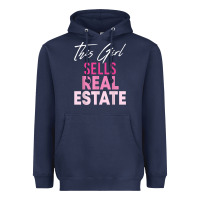 Navy this girl sells real estate realtor real estate agent broker t shirt Heavyweight Hoodie - linhVisuals