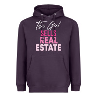 Plum this girl sells real estate realtor real estate agent broker t shirt Heavyweight Hoodie - linhVisuals