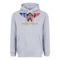 Heather Grey wonder woman 80th all for wonder woman tank top Heavyweight Hoodie - linhVisuals