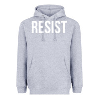 Heather Grey resist mens Heavyweight Hoodie - linhVisuals