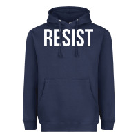 Navy resist mens Heavyweight Hoodie - linhVisuals
