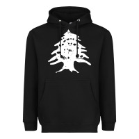Black retro lebanon cedar lebanese Heavyweight Hoodie - linhVisuals