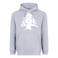 Heather Grey retro lebanon cedar lebanese Heavyweight Hoodie - linhVisuals