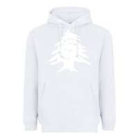 White retro lebanon cedar lebanese Heavyweight Hoodie - linhVisuals