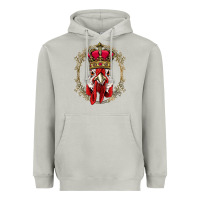 Moon Dust chicken chick king chicken wearing crown queen chicken animal 228 roos Heavyweight Hoodie - linhVisuals