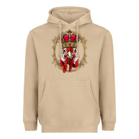 Chicken Chick King Chicken Wearing Crown Queen Chicken Animal 228 Roos Heavyweight Hoodie | Teevron