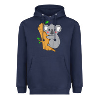 Navy kids cute koala bear   for children kids koala bear Heavyweight Hoodie - linhVisuals