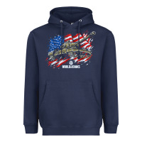 Navy world of tanks veterans day collection (t26e3 eagle 7) t shirt Heavyweight Hoodie - linhVisuals