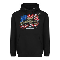 Black world of tanks veterans day collection (t26e3 eagle 7) t shirt Heavyweight Hoodie - linhVisuals