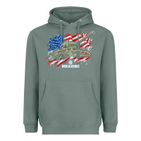 Sage world of tanks veterans day collection (t26e3 eagle 7) t shirt Heavyweight Hoodie - linhVisuals