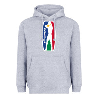 Heather Grey basketball africa league Heavyweight Hoodie - linhVisuals