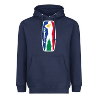 Navy basketball africa league Heavyweight Hoodie - linhVisuals
