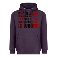 Plum why do we kill people who kill people to show that killing people Heavyweight Hoodie - linhVisuals