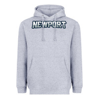 Heather Grey Newport School Heavyweight Hoodie - linhVisuals
