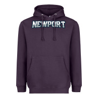 Plum Newport School Heavyweight Hoodie - linhVisuals