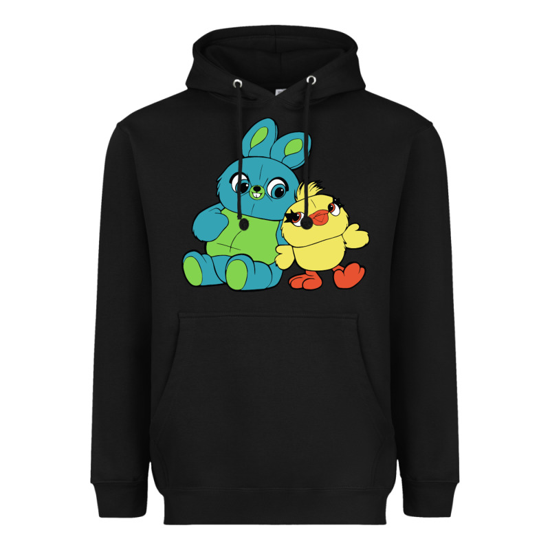 Bunny And Ducky Heavyweight Hoodie by linhVisuals | Teevron