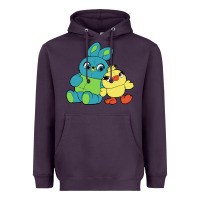 Plum bunny and ducky Heavyweight Hoodie - linhVisuals