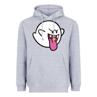 Heather Grey boo Heavyweight Hoodie - linhVisuals
