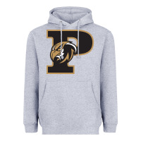 Heather Grey poolesville high school Heavyweight Hoodie - linhVisuals
